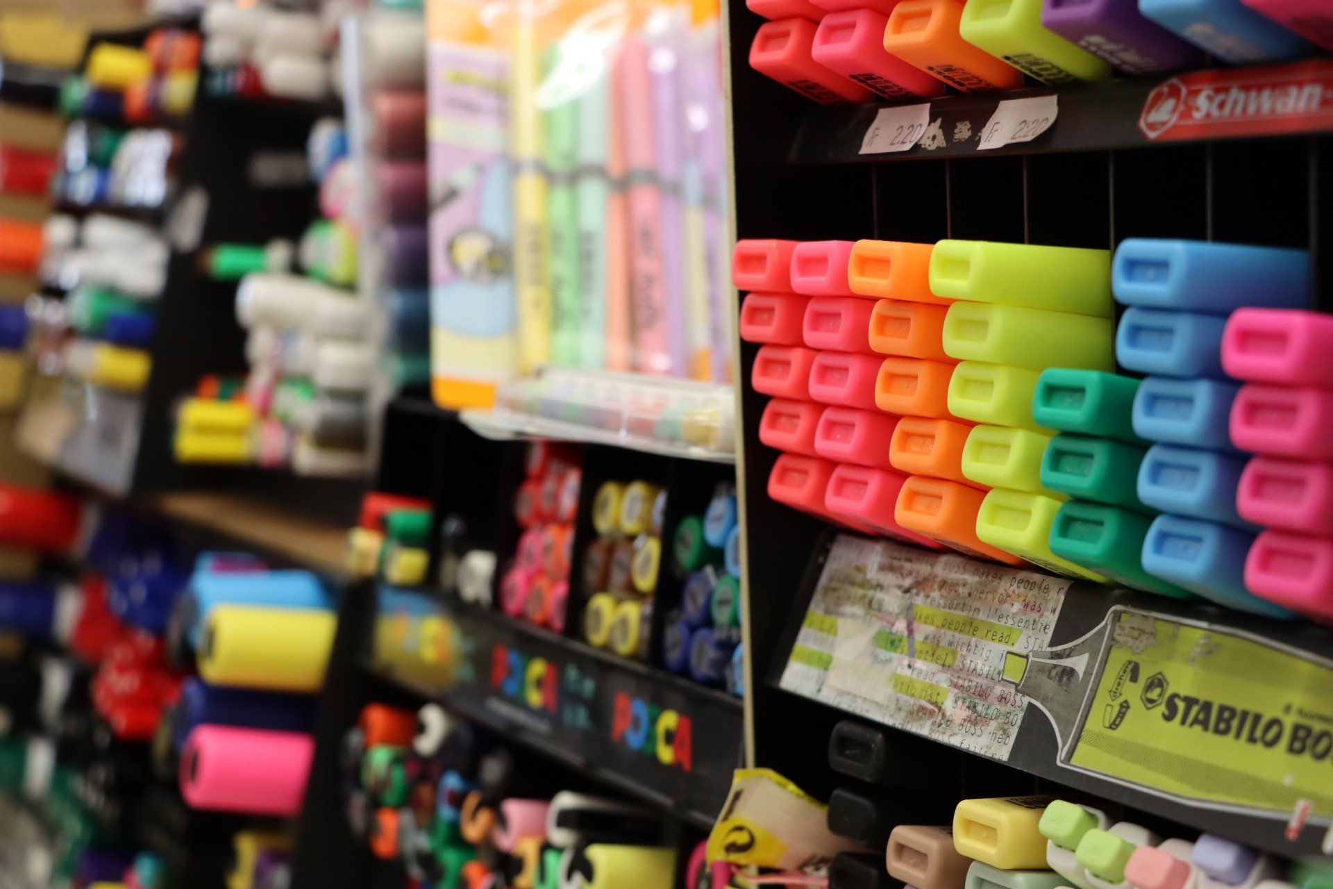 Papeterie haute en couleur